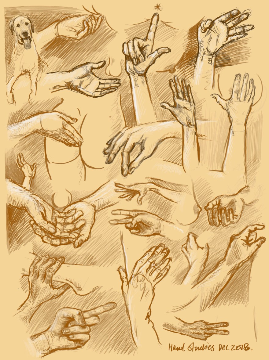 Hand figure studies dec 2018