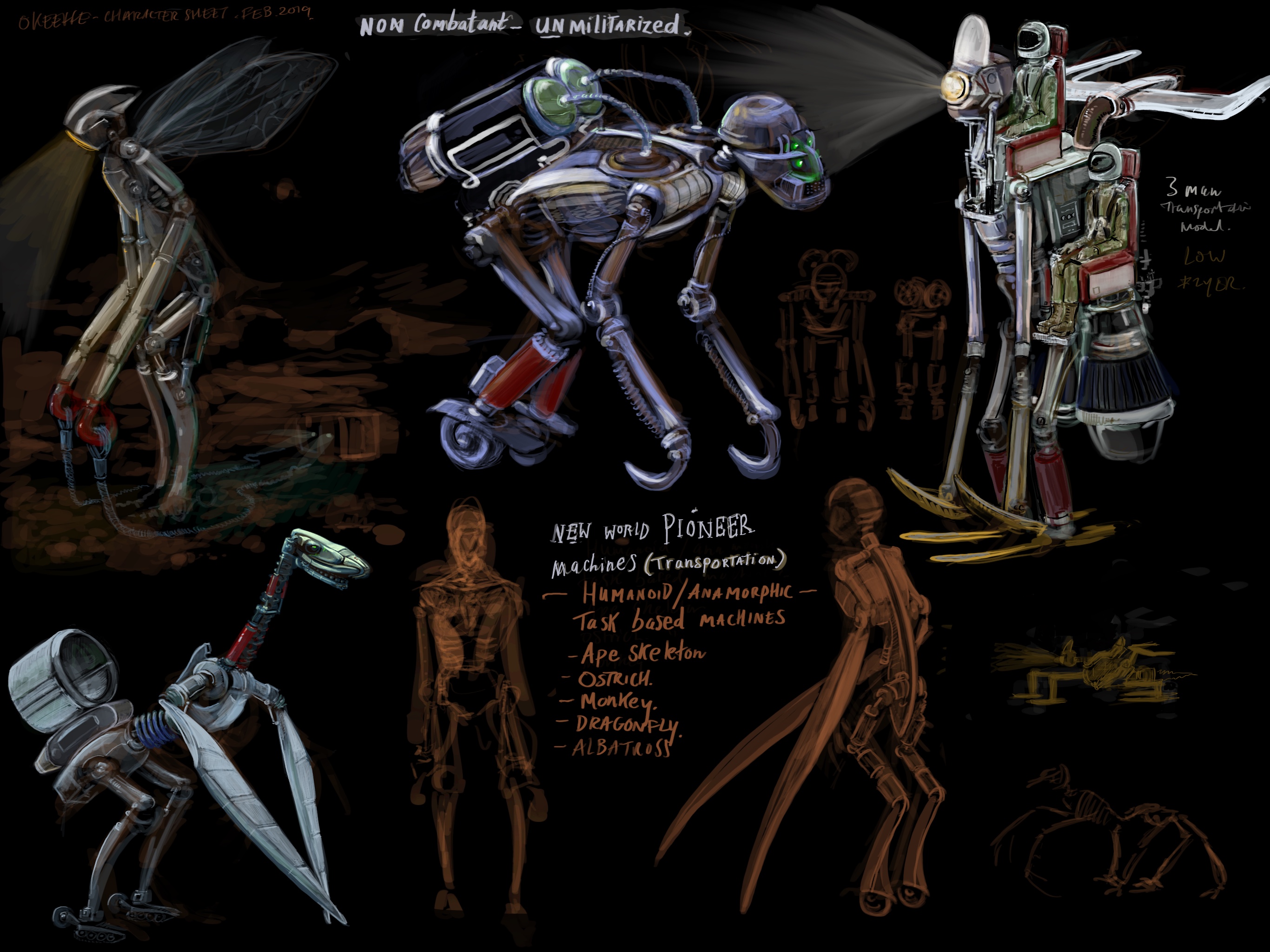 Transport and travel droids for the future.