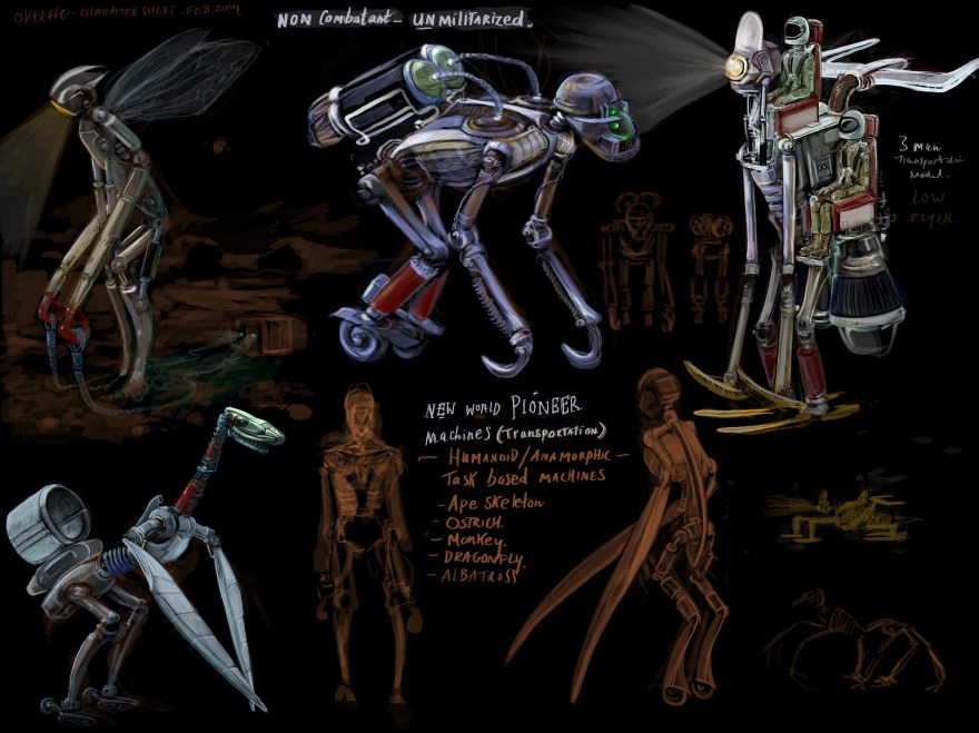 Transport and travel droids for the future.